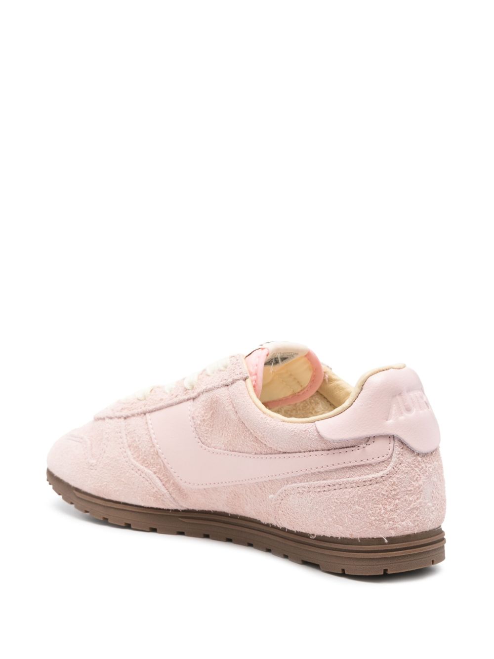 Light Pink Suede Sneakers