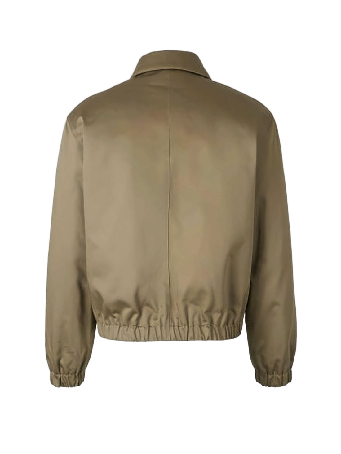 Cropped Matte Finish Bomber Jacket
