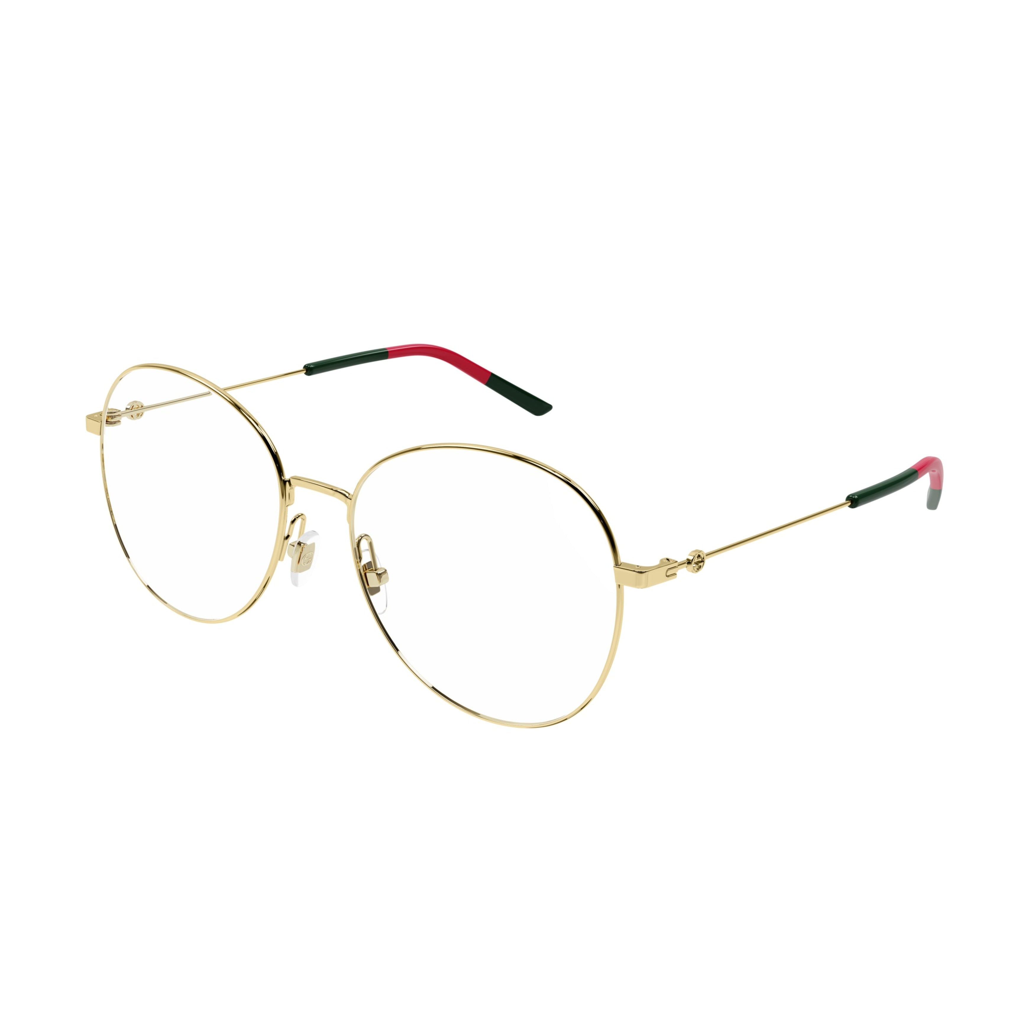 Gg1201o Round Gold Metal Frame Eyeglasses