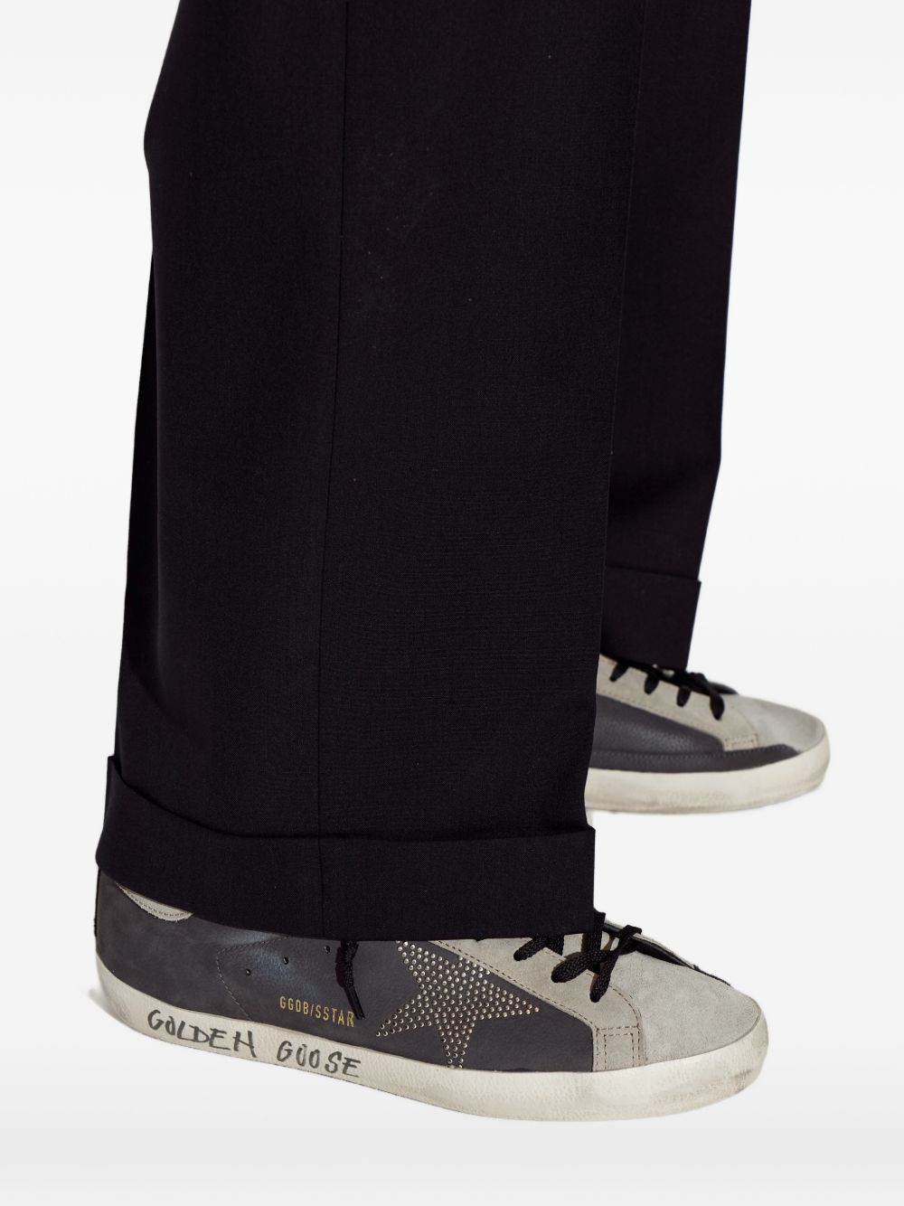 Silk And Nylon Distressed Detail Sneakers