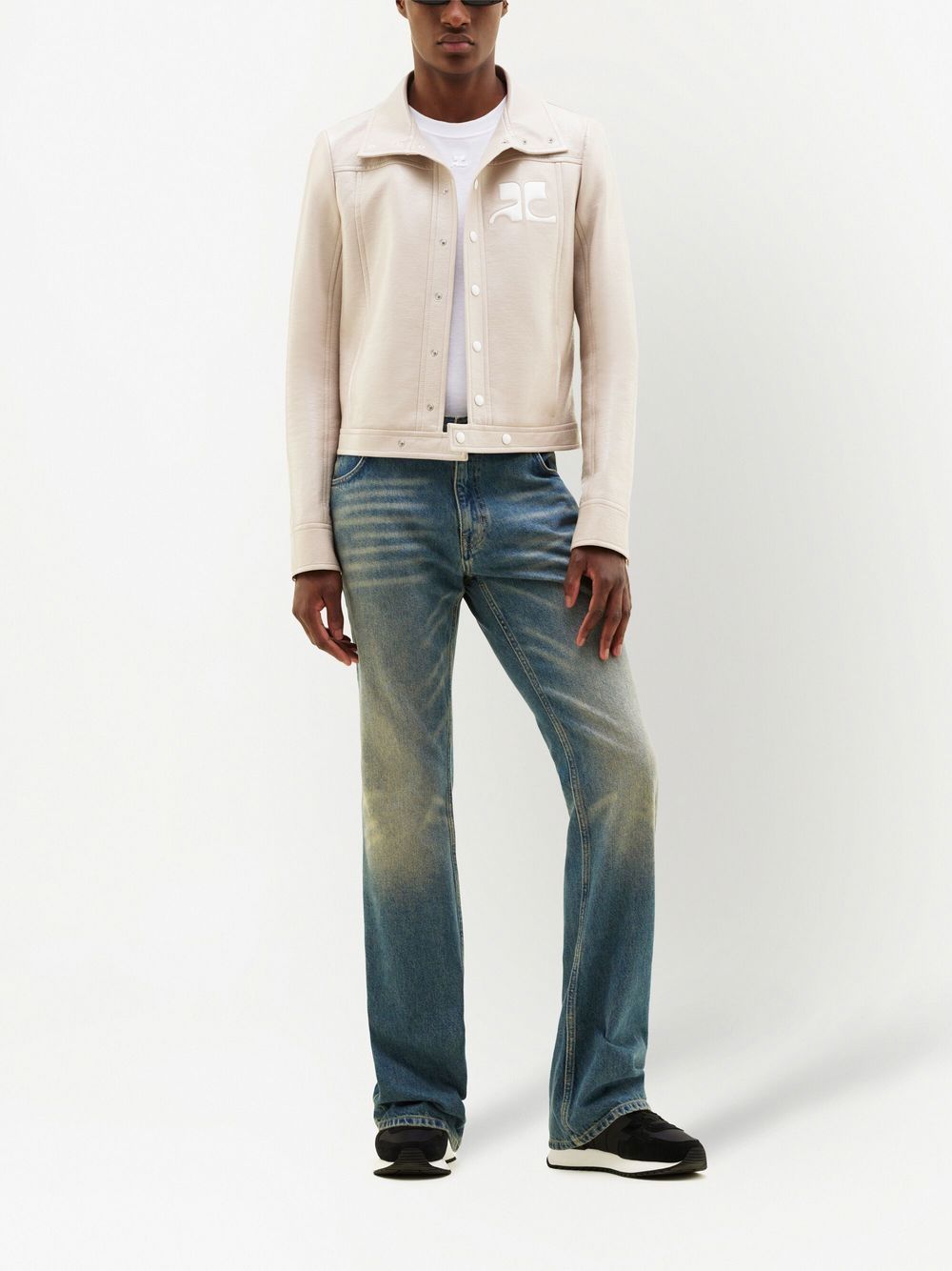 Cropped Silk and Nylon Jacket