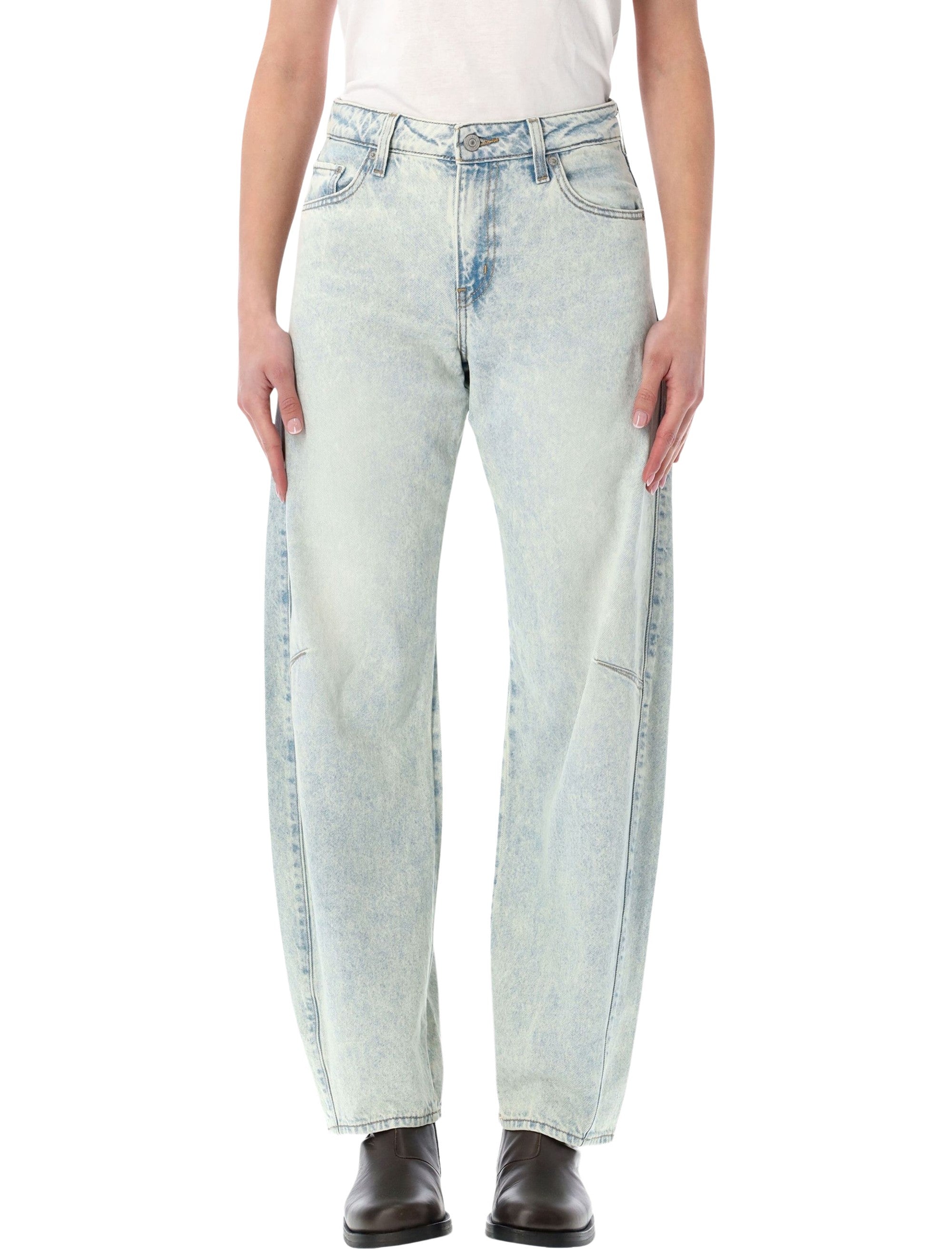 Denim Baggy Dad Barrel Jeans