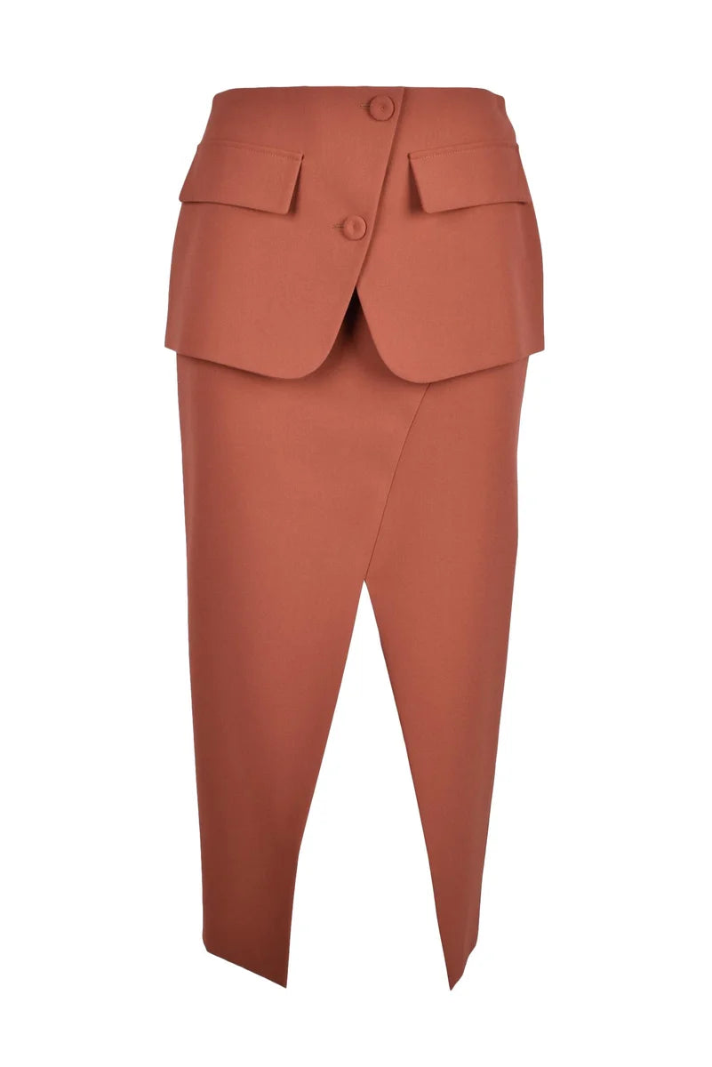 Fluid Asymmetrical Long Skirt