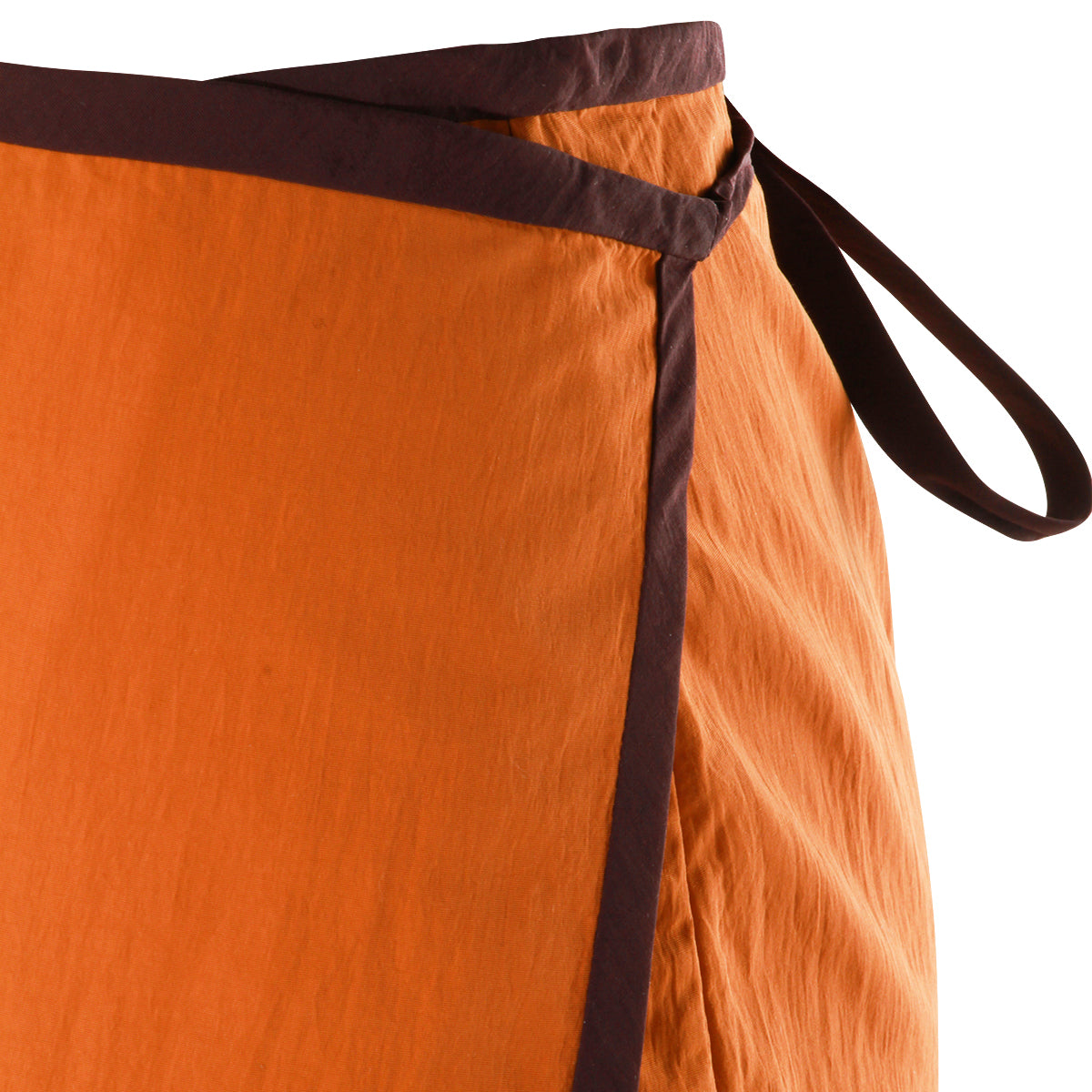 Knee-Length Color-Block Midi Skirt