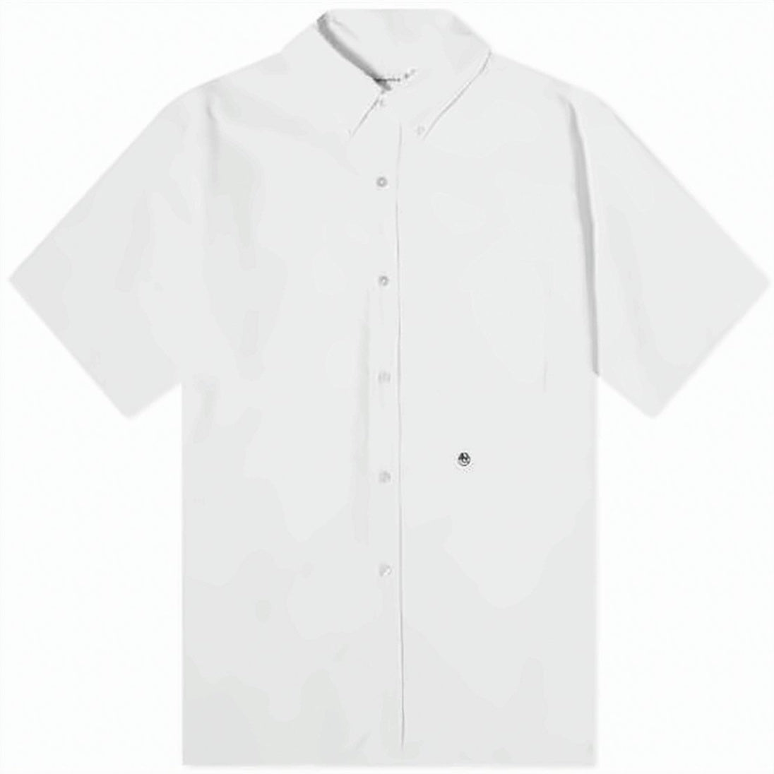 Short-Sleeved Shirt with Classic Button-Down Collar
