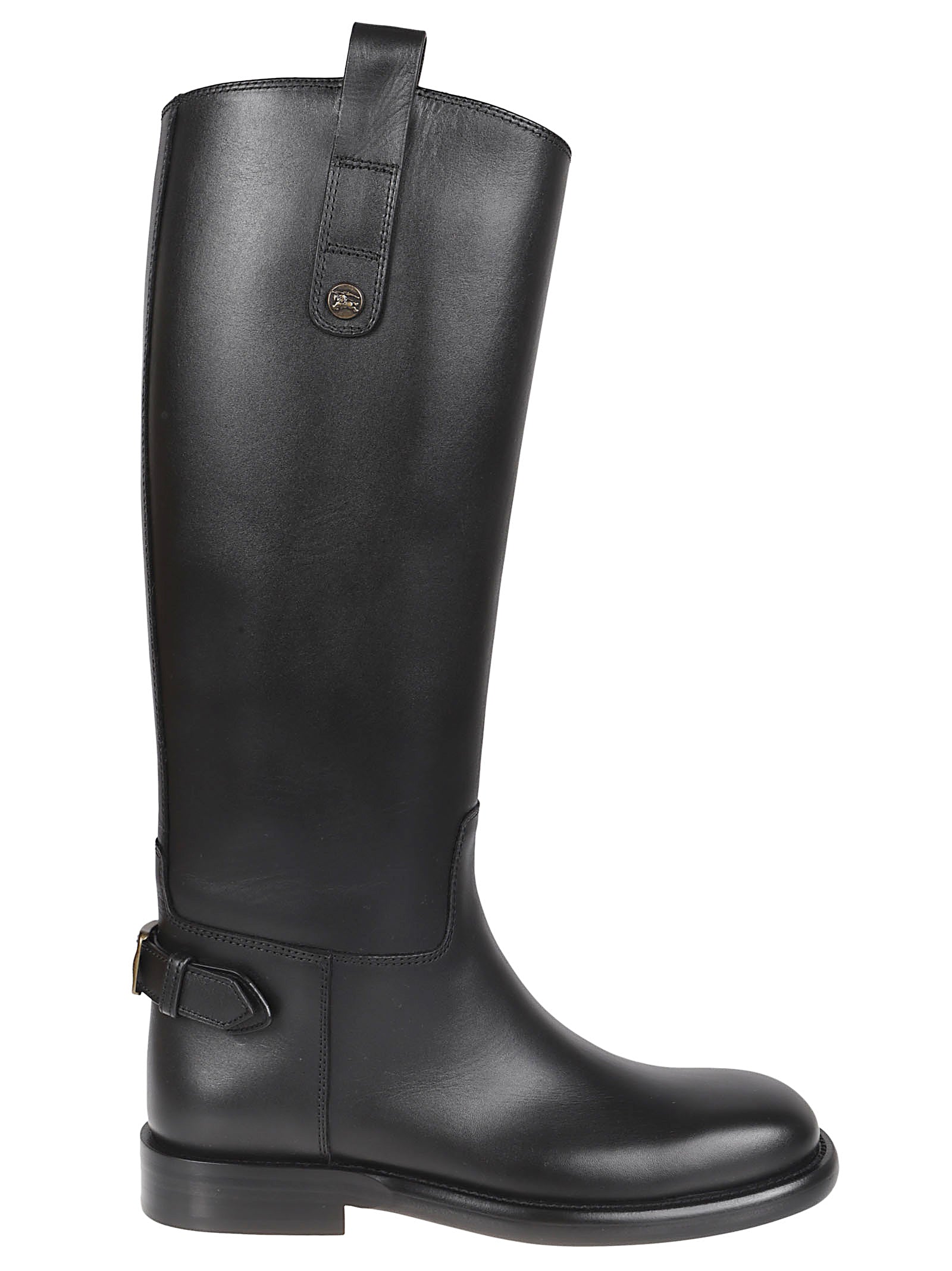 Calfskin Tall Boots With Round Toe