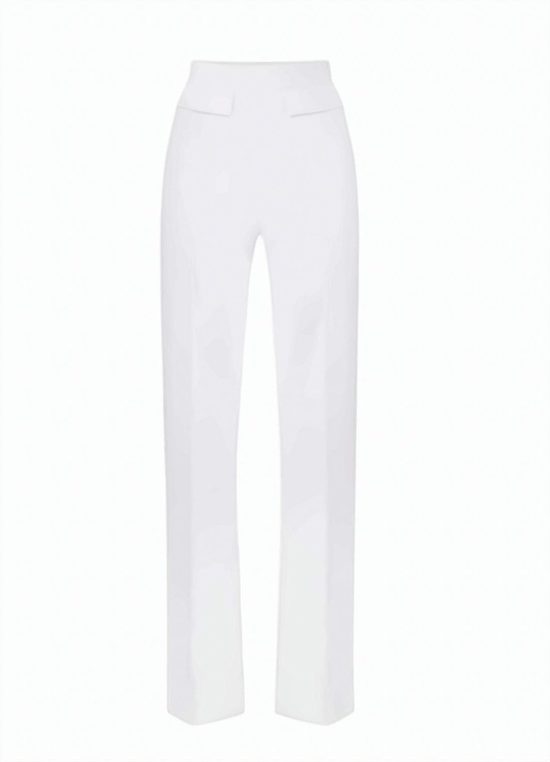 Stretch Crepe Embroidered Trousers
