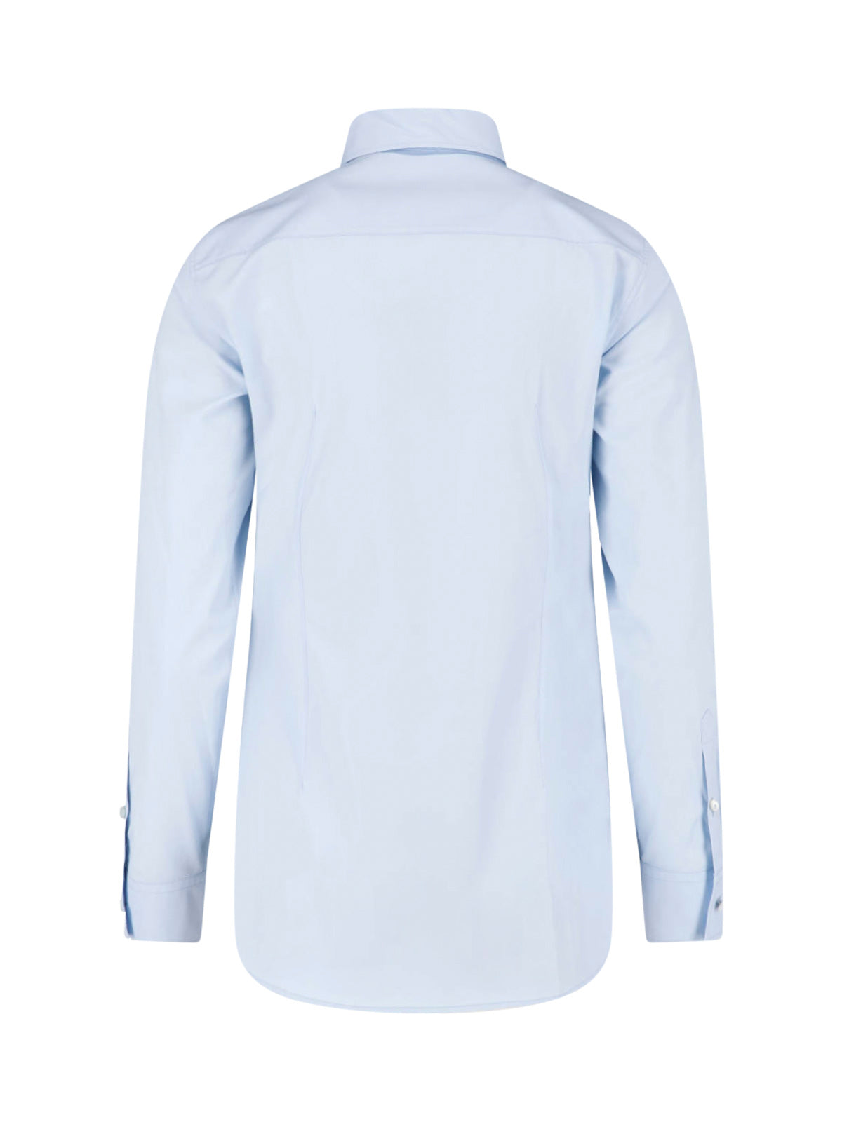 Light Blue Cotton Poplin Pointed Shirt