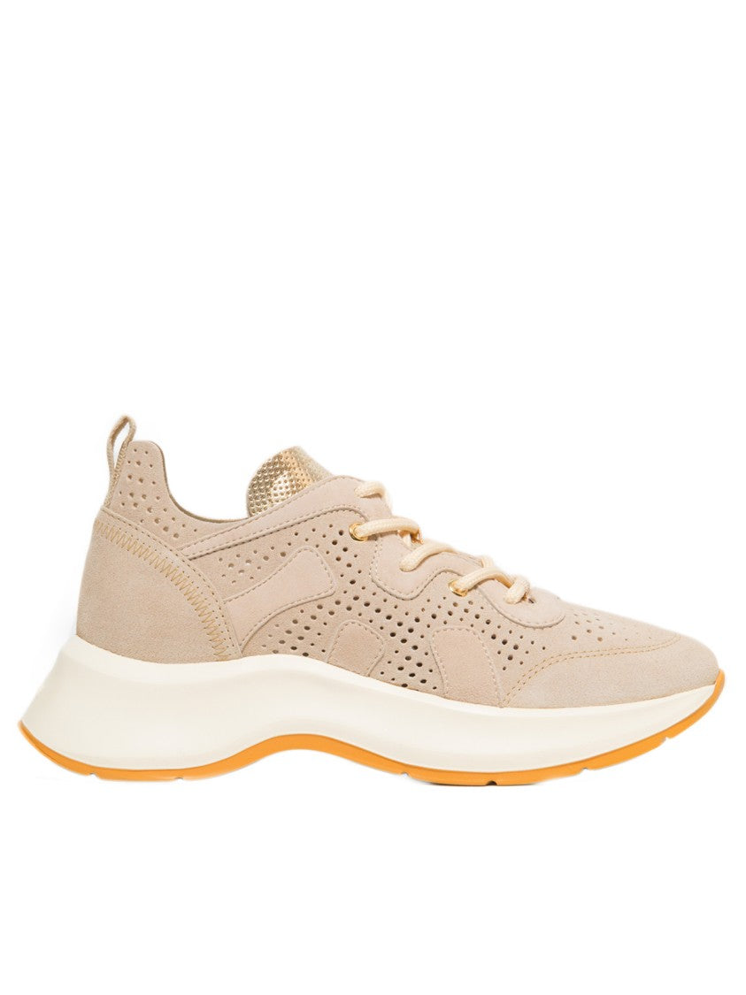 Perforated Beige Suede H585 Sneaker