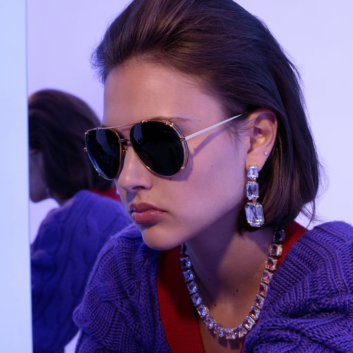 Newman Aviator Sunglasses In Y