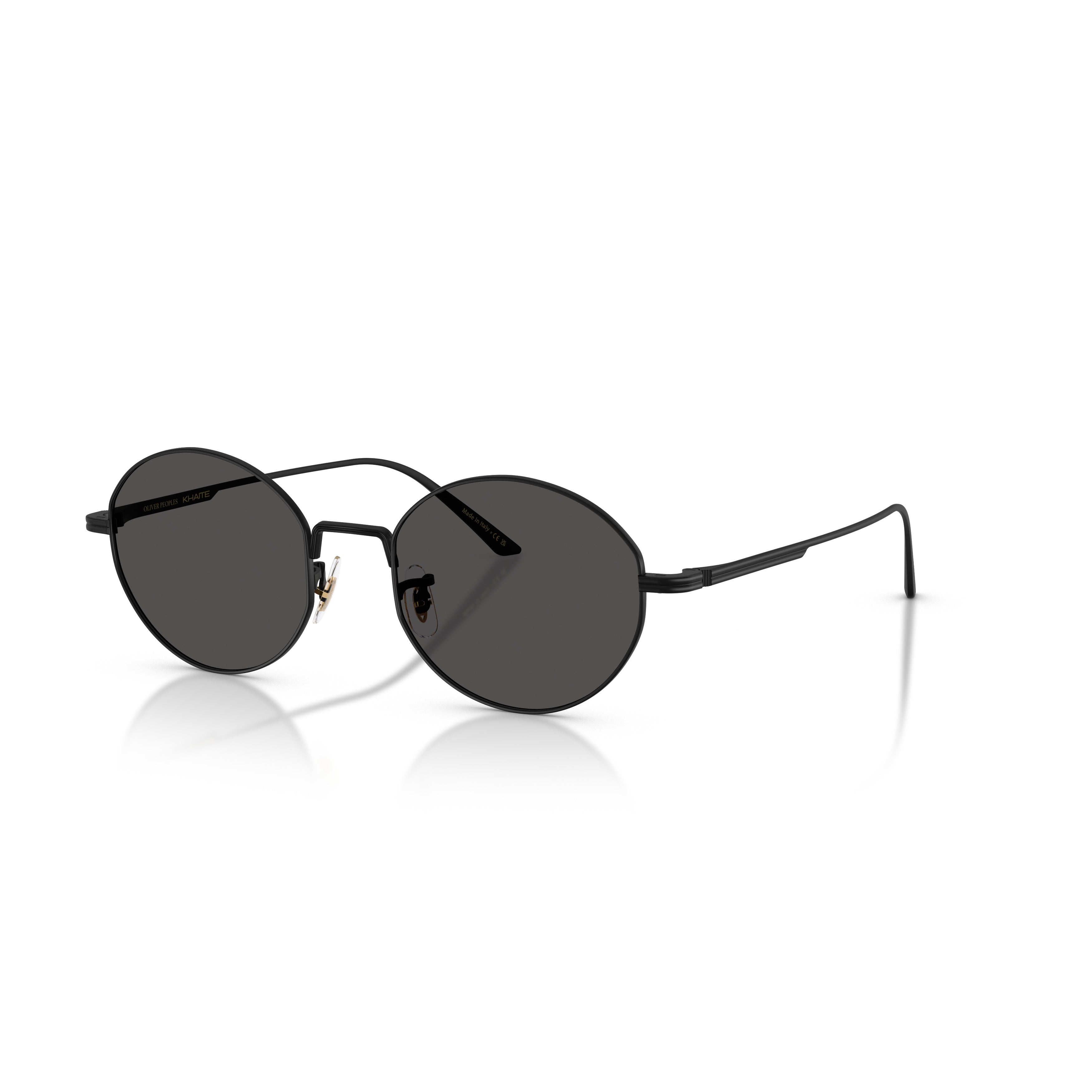 0ov1376s Round Lens Sunglasses with Minimalist Metal Frame