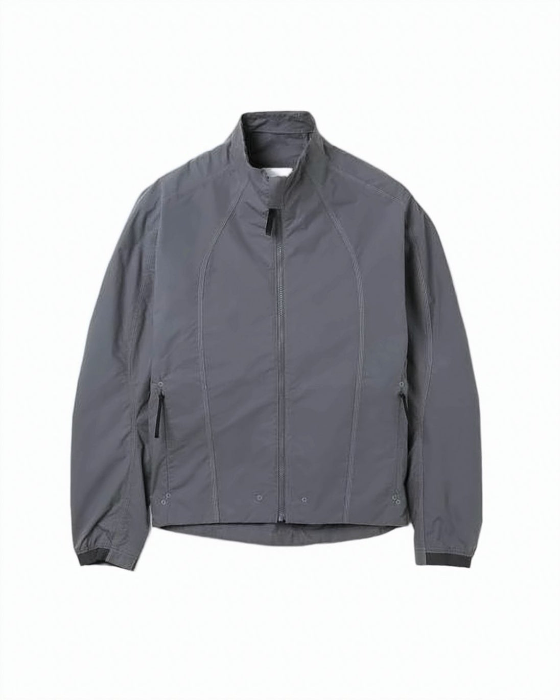 Grey Jacket with High Collar