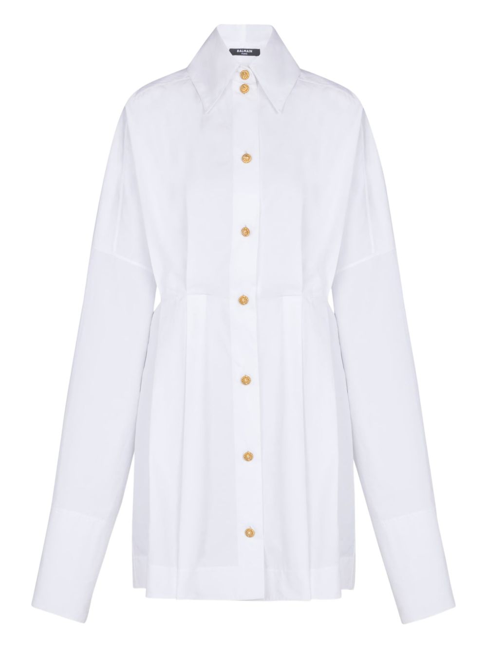 Long Sleeve Poplin Mini Dress