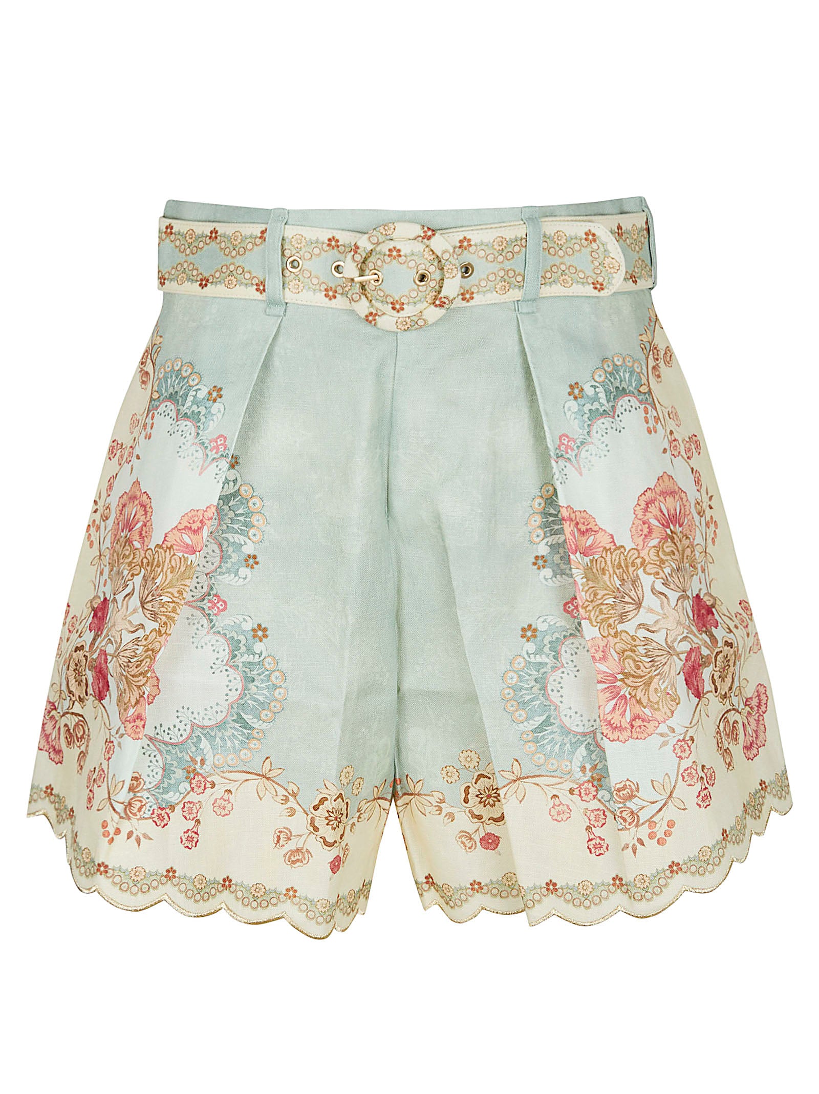 Floral Linen Shorts