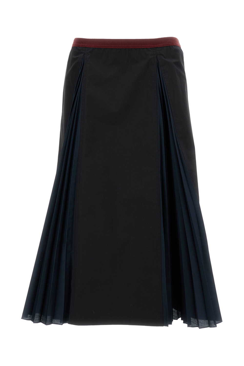 Pleated A-Line Skirt