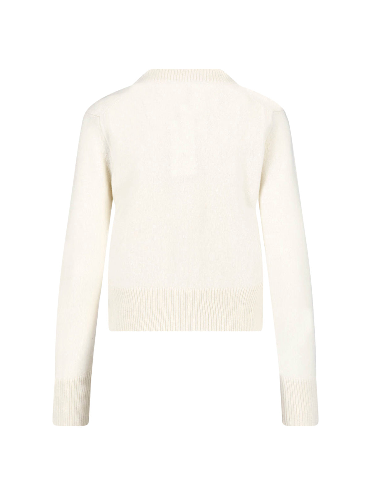 Cropped Long-Sleeved Cardigan Sweater
