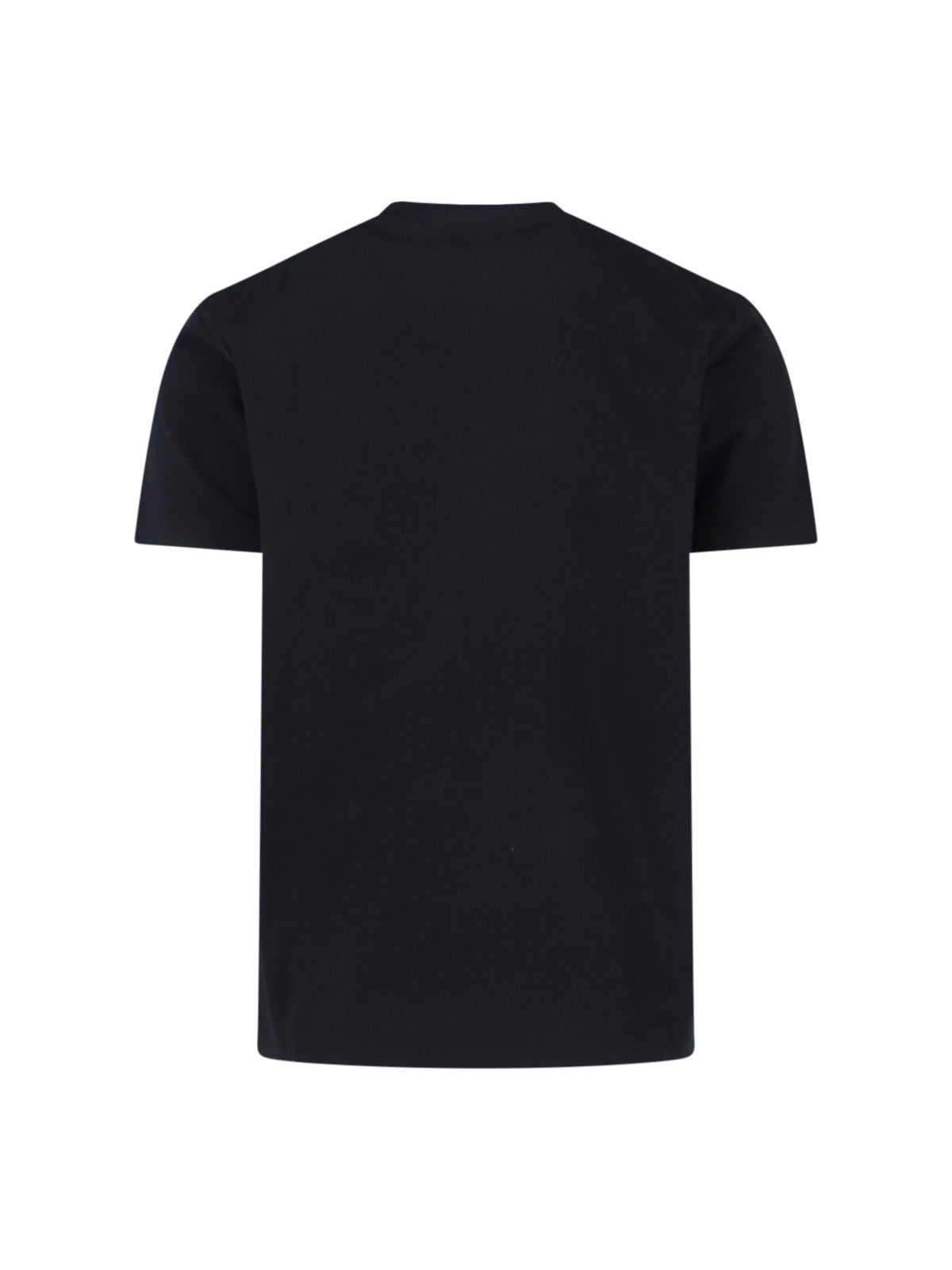 Graphic Black Cotton T-Shirt with Bold Contrast Logo