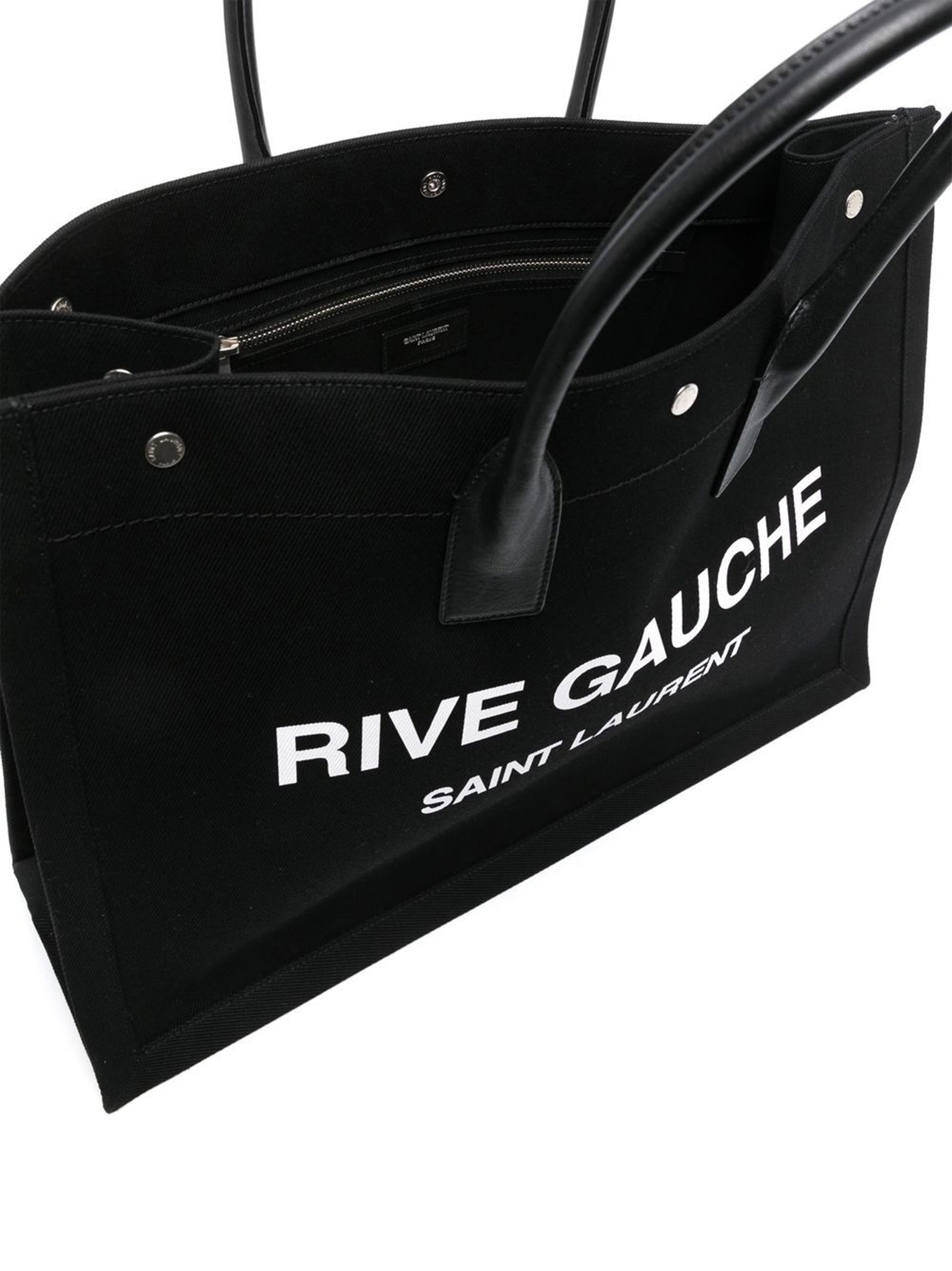 Black Tote Rectangular Leather Tote