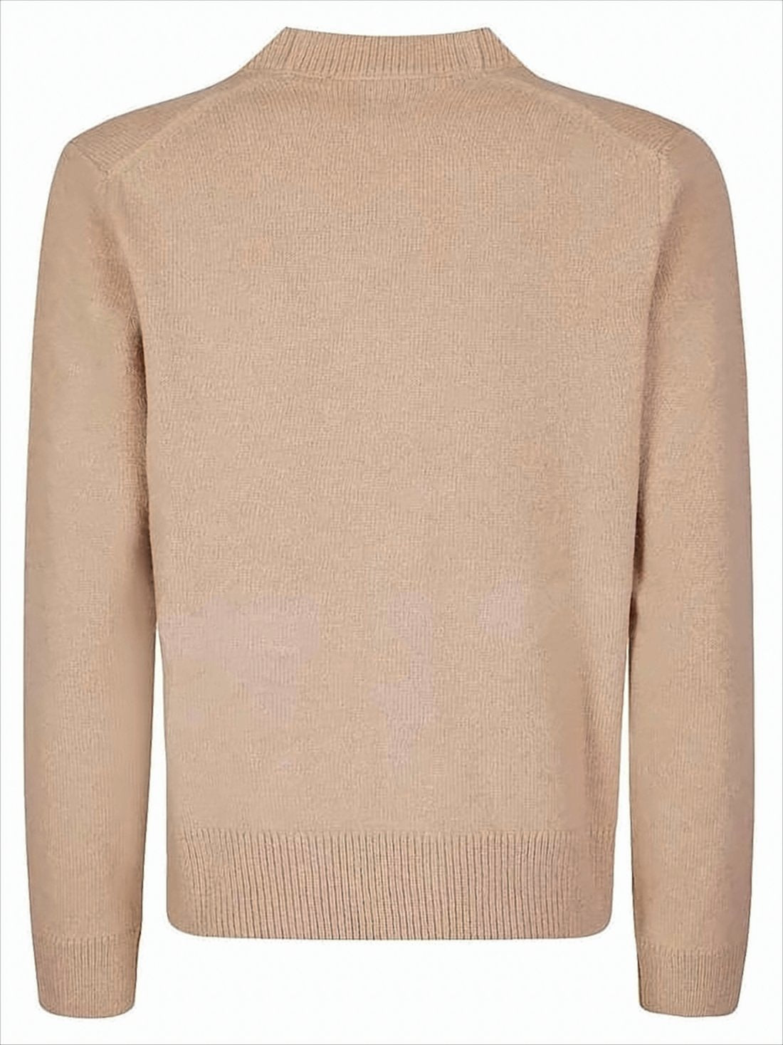 Boxy Lambswool Cardigan with V-Neckline