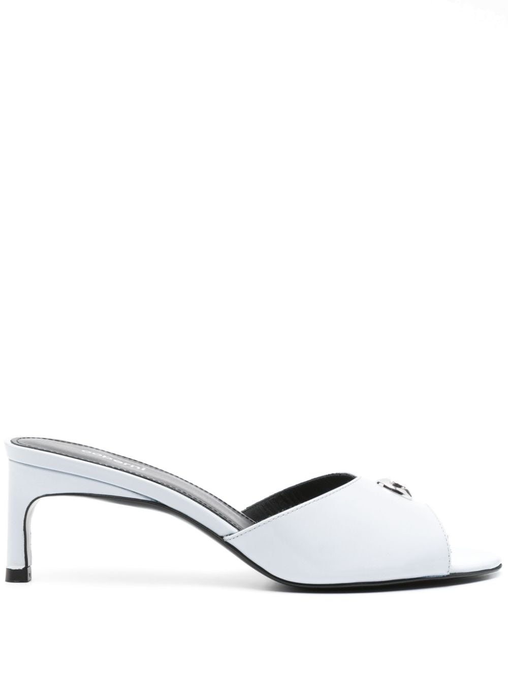 Light Blue Calf Leather Open Toe Sandals