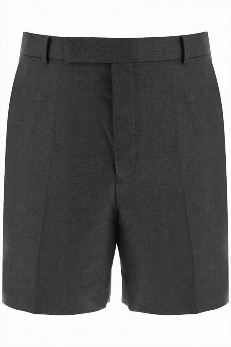 Tailored Wool Shorts with Minimalist Design
