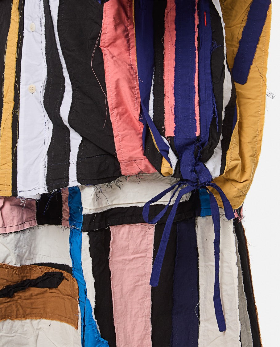 Multicolor April Shirt-Stripe Patchwork
