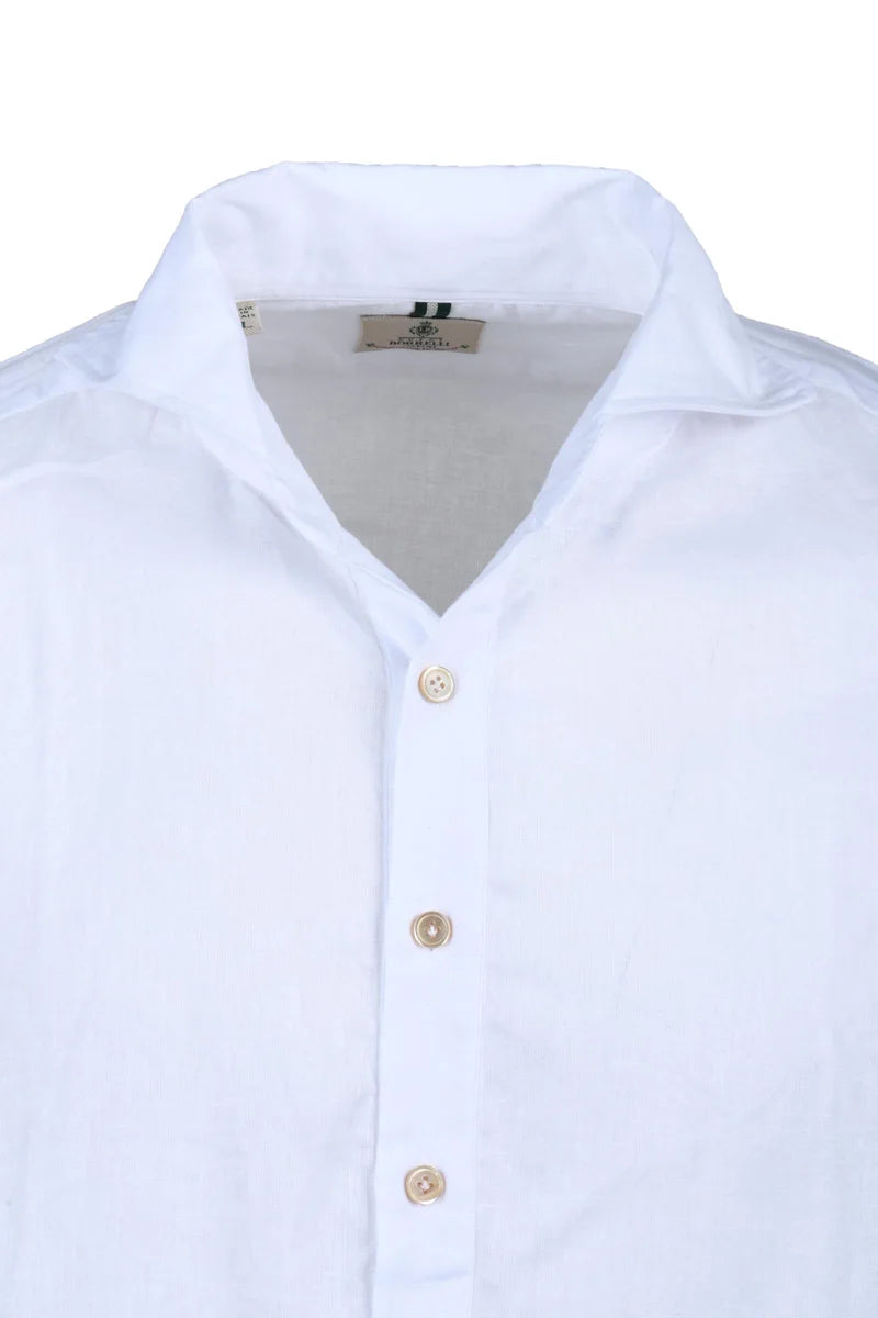 Cotton Linen Shirt - White
