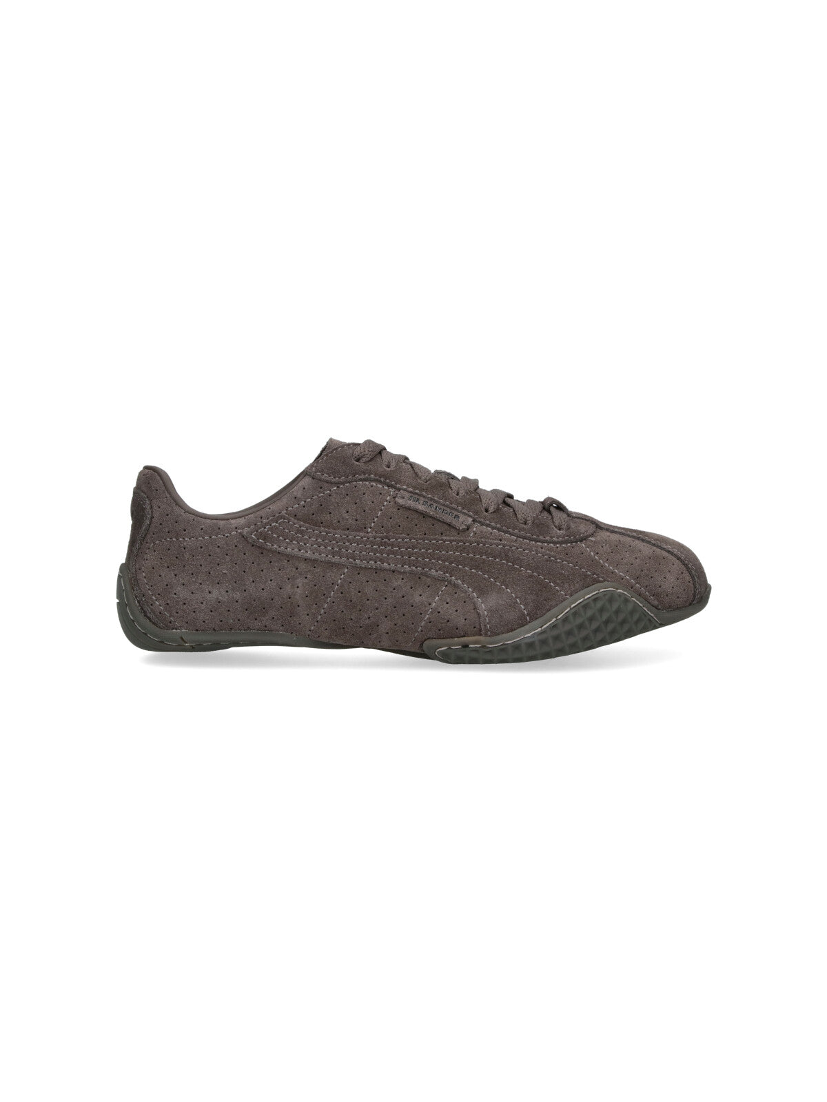 Brown Perforated Leather K-Street Sneakers