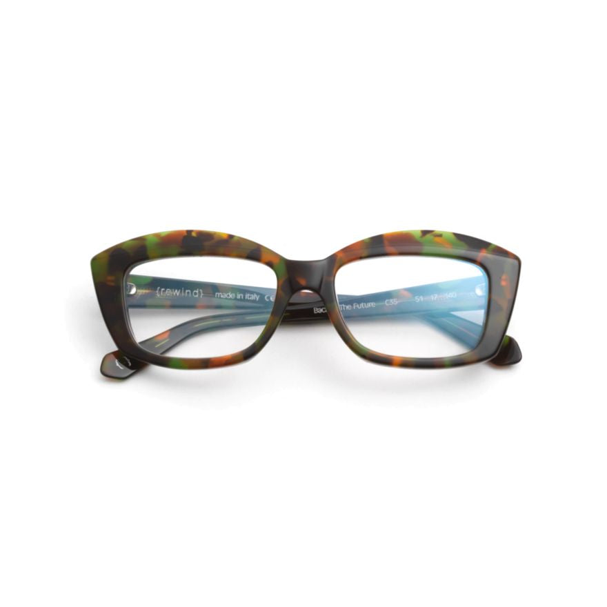 Back To The Future Bold Rectangular Tortoiseshell Sunglasses
