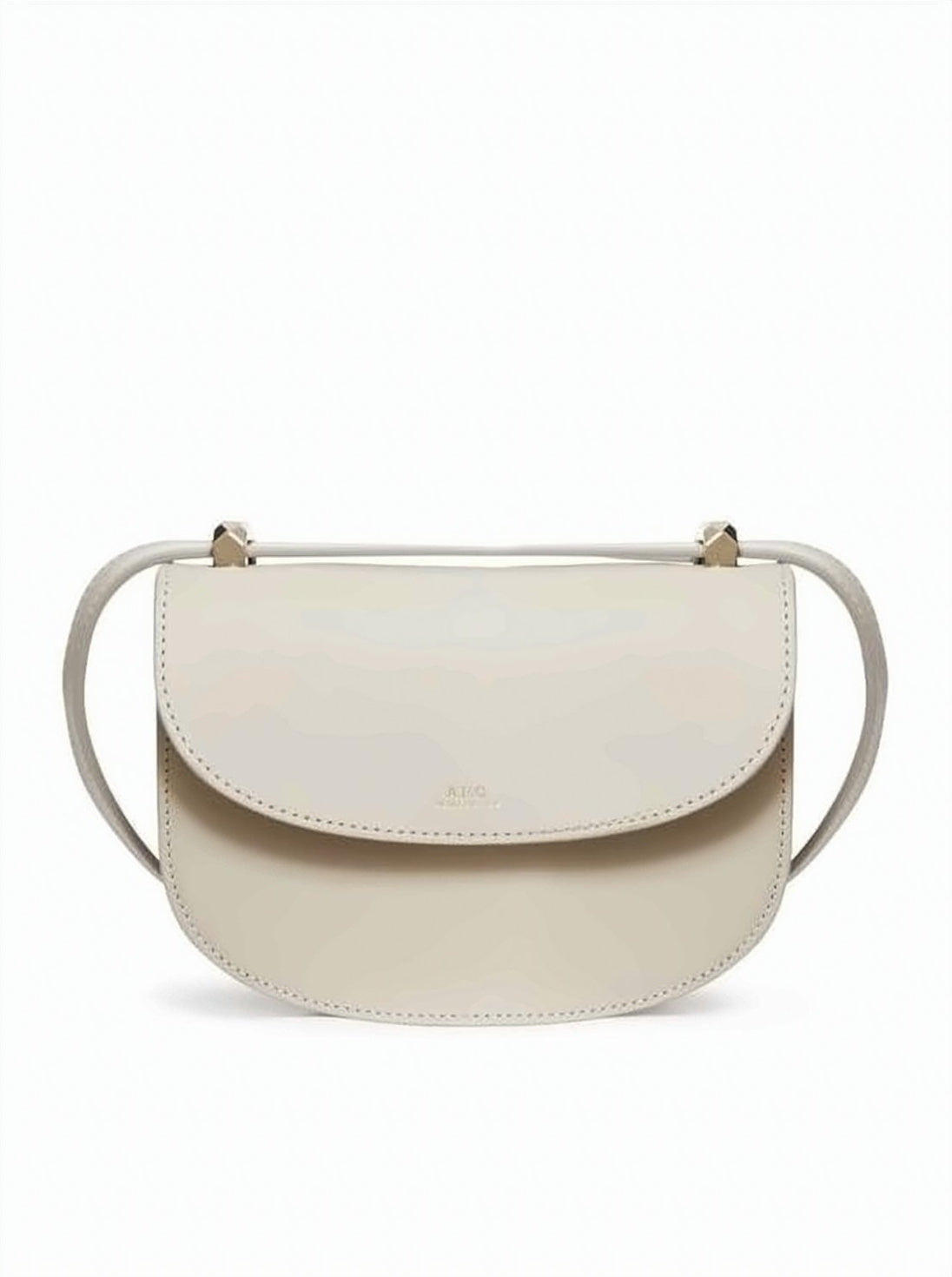Crossbody Bag with Curved Flap Closure