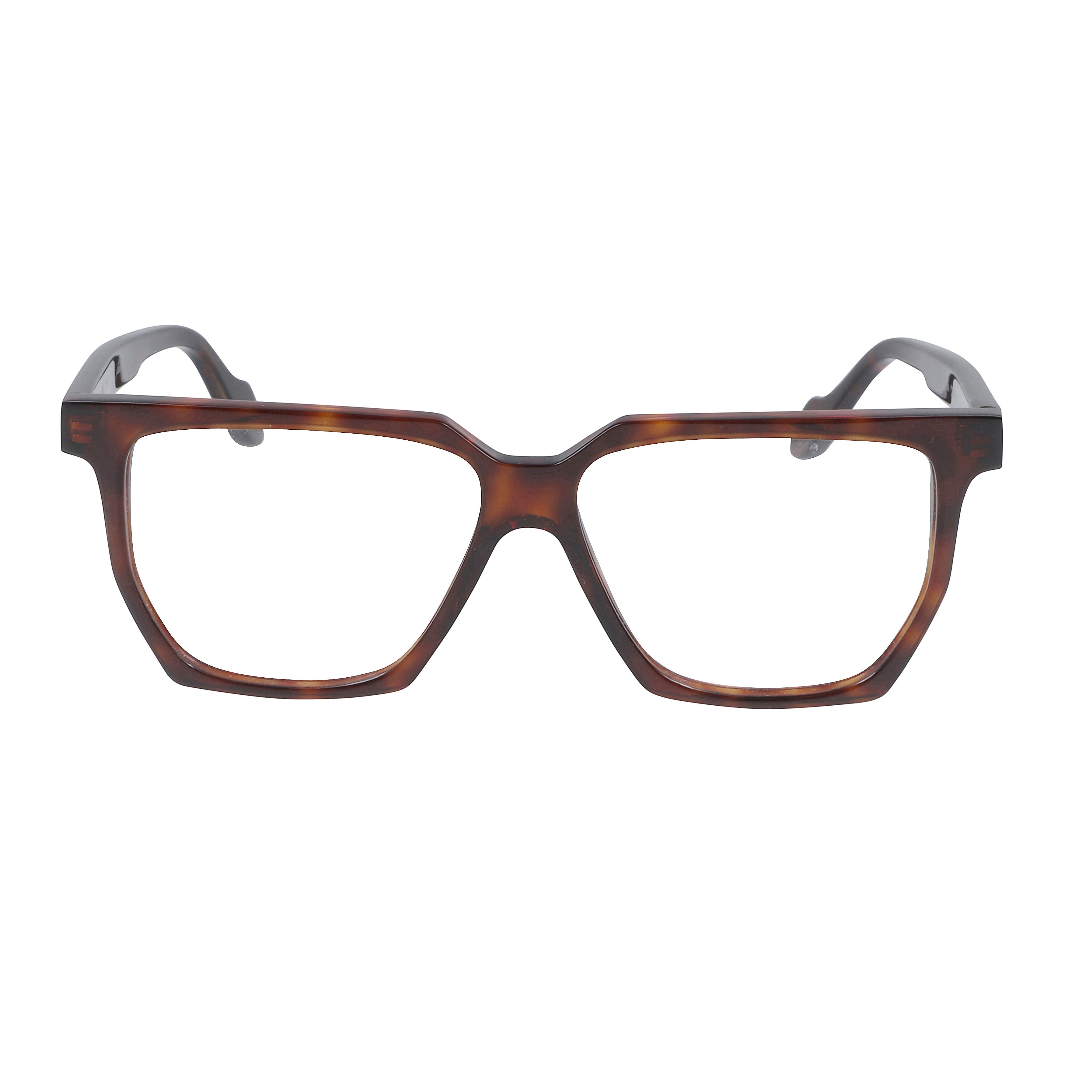 Charlize Light Geometric Tortoiseshell Frame Eyeglasses with Keyhole Bridge