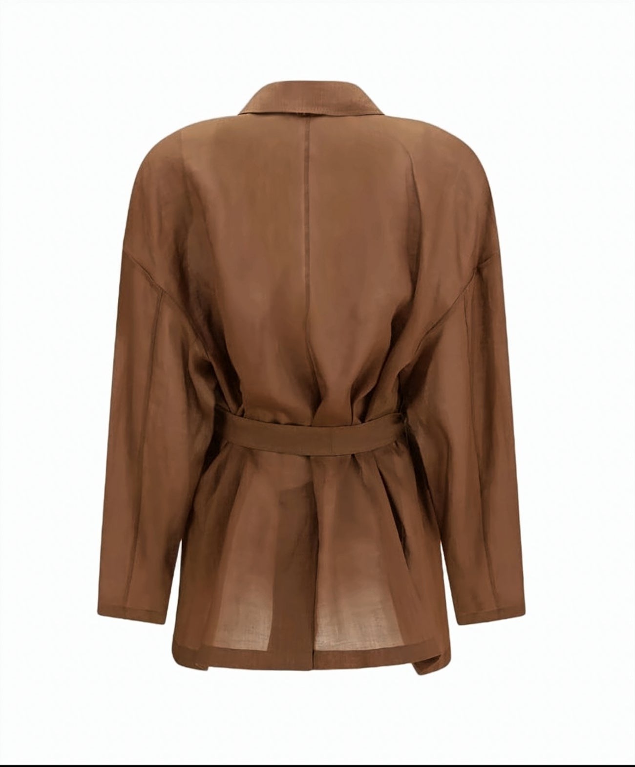 Ramie Canvas Belted Jacket