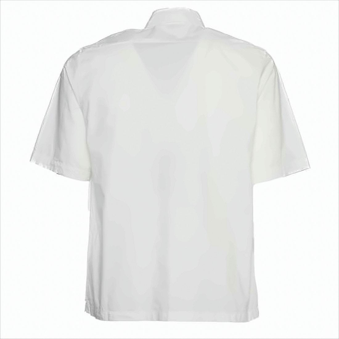Short-Sleeved Shirt with Classic Collar and Chest Pocket