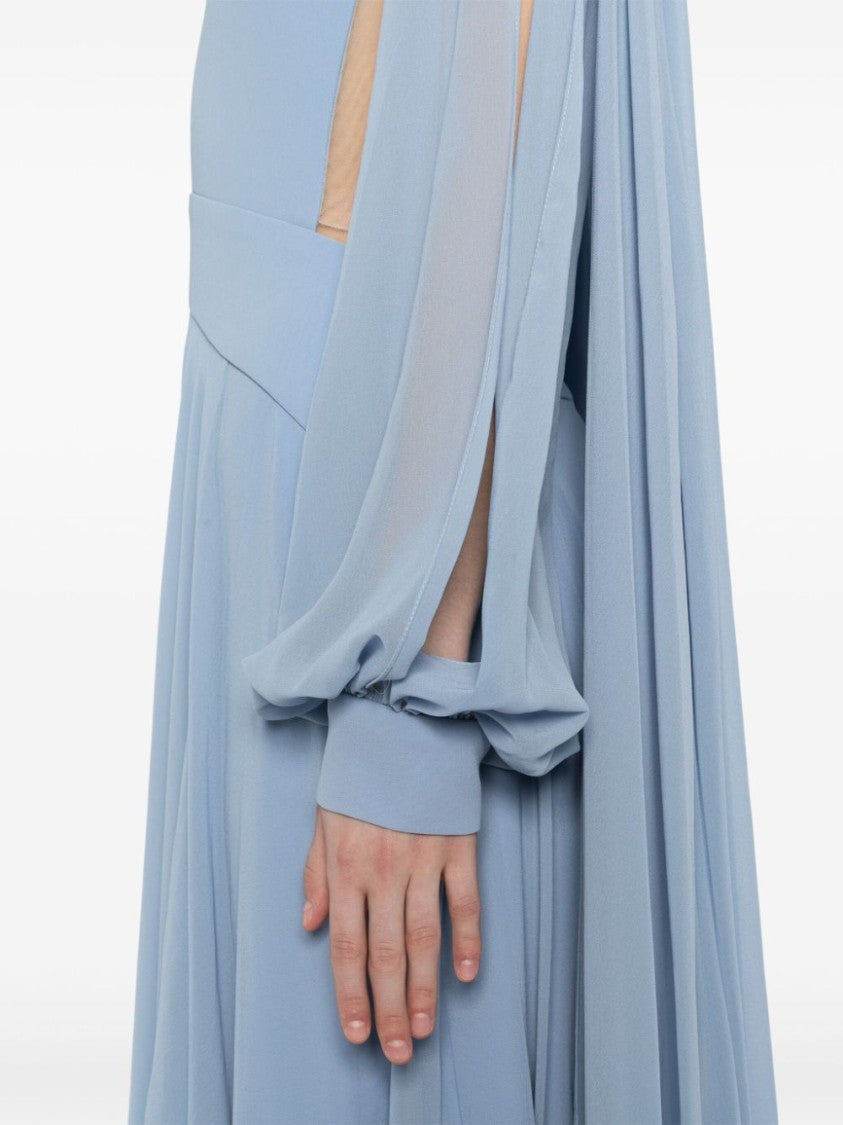 Crepe Georgette Long Dress
