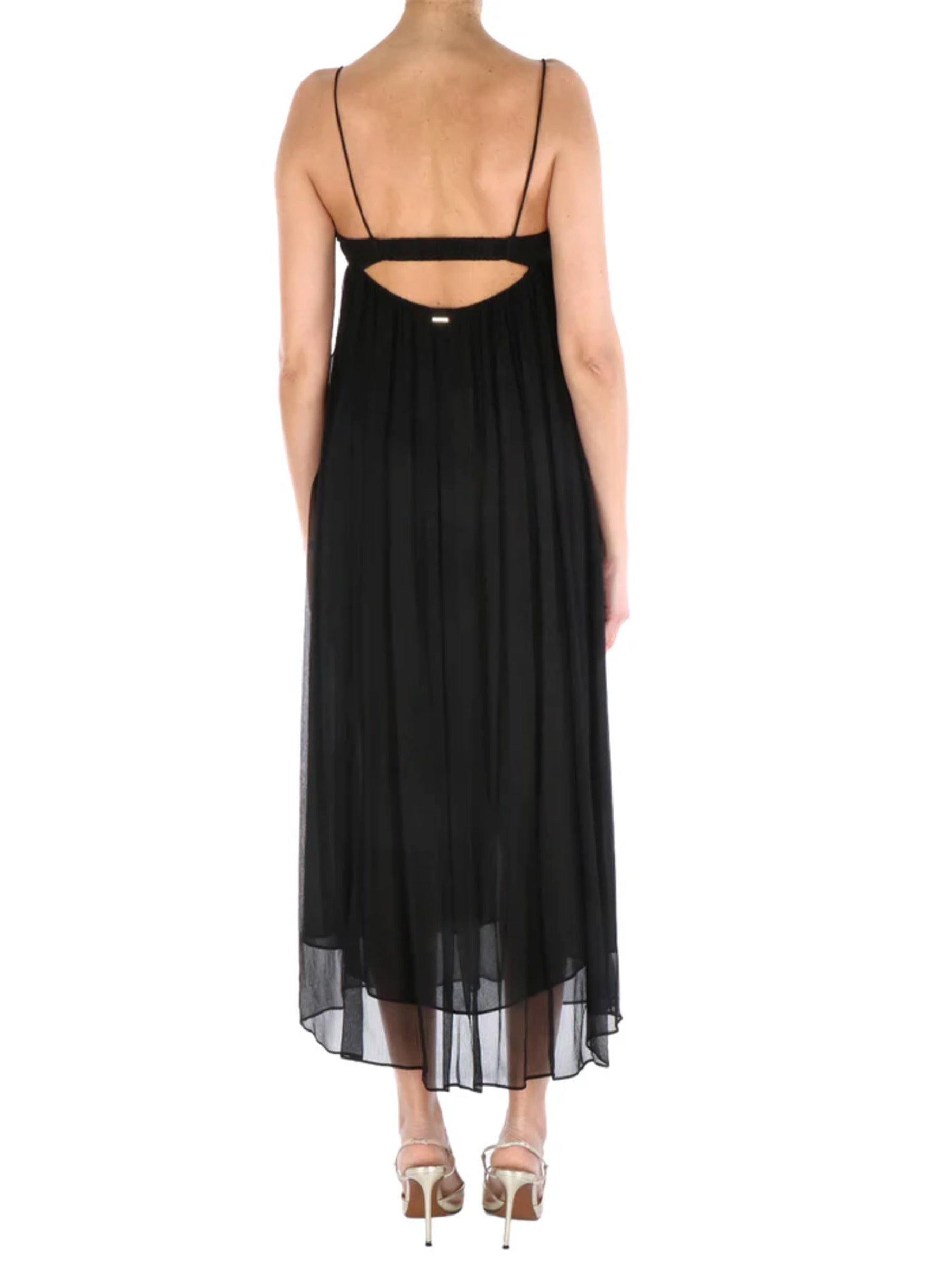 Midi Dress with Spaghetti Straps