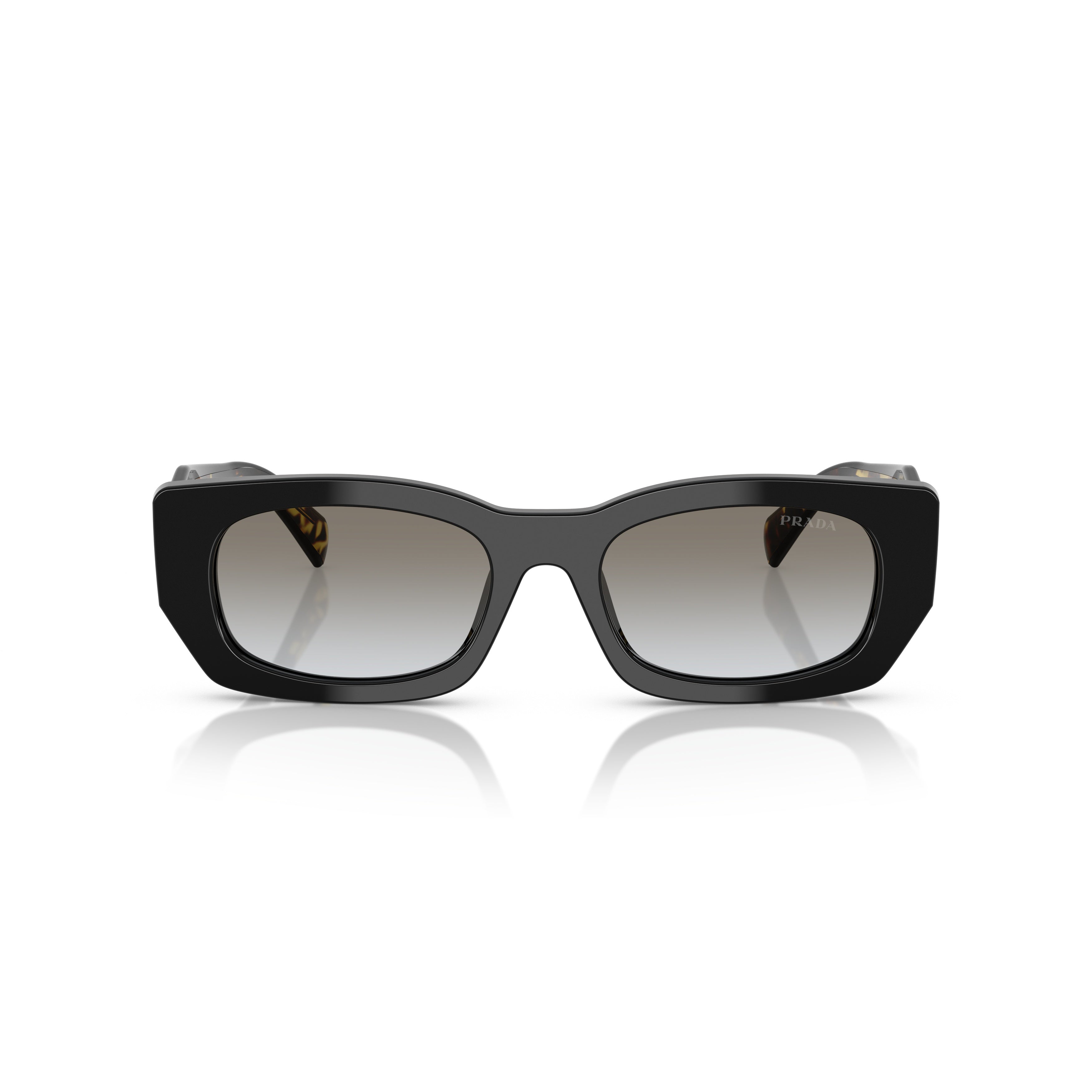 0pr B05s Rectangular Black Acetate Sunglasses