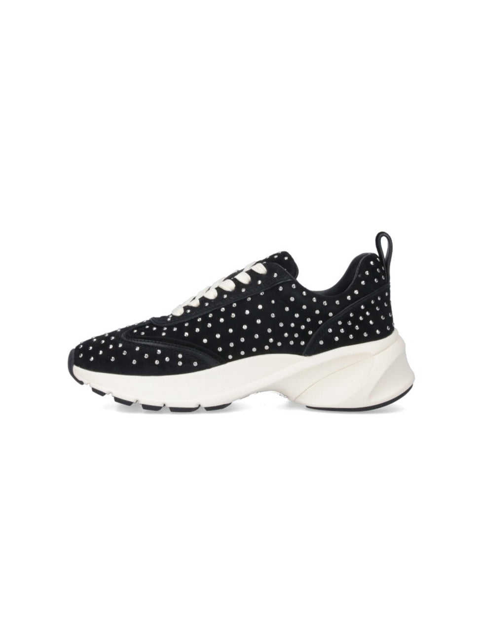 Good Luck' Studded Sneakers – Black