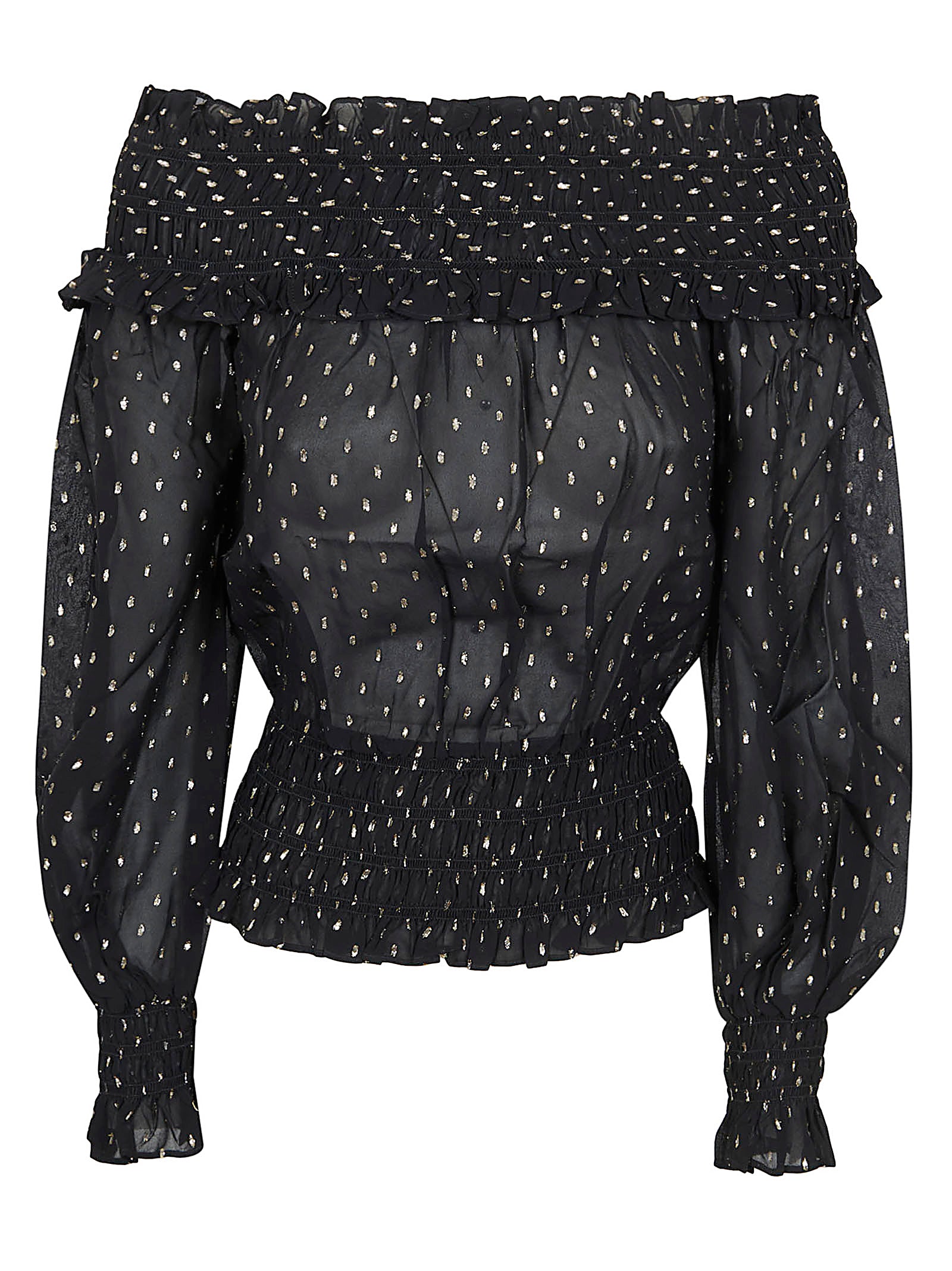 Off-the-Shoulder Top with Dramatic Ruffles