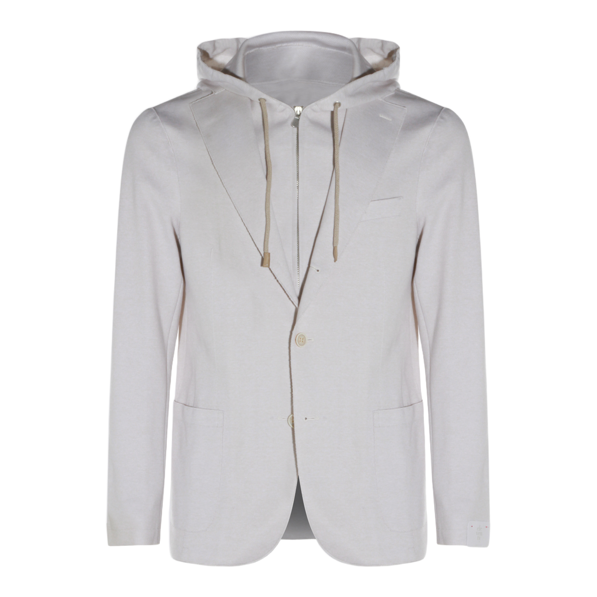 Tailored Sand Jacket With Hoodie