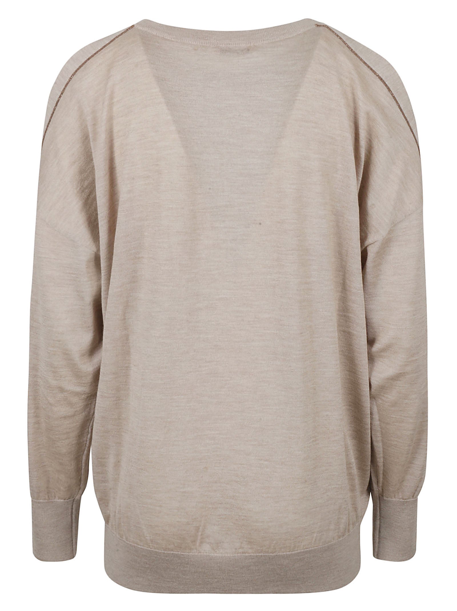 Relaxed Fit Sweater with Round Neckline