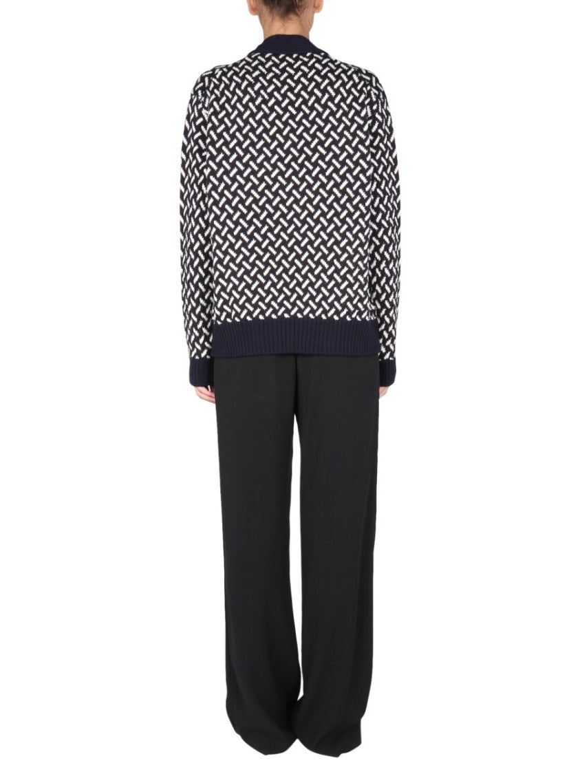 Bold Jacquard Knit Sweater