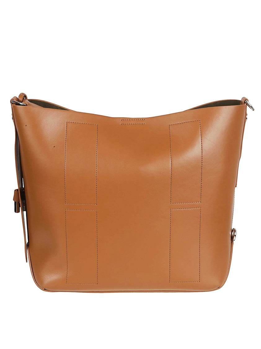 Structured Calfskin Bag With Detachable Strap