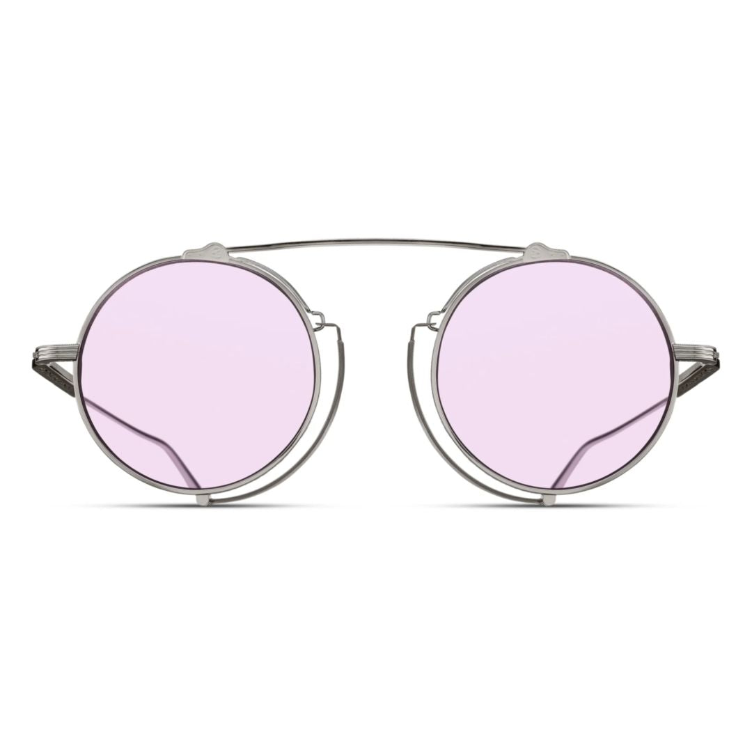 M3154.Sg Round Lens Sunglasses with Double-Bridge Detail
