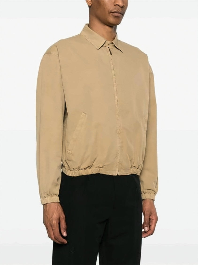Lightweight Cotton Jacket with Classic Collar