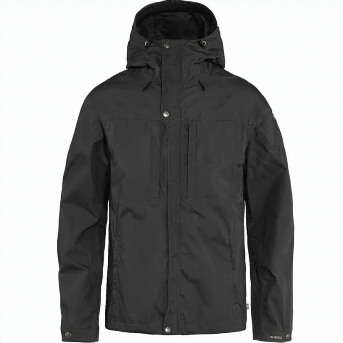 Black Casual Jacket with Adjustable Hood