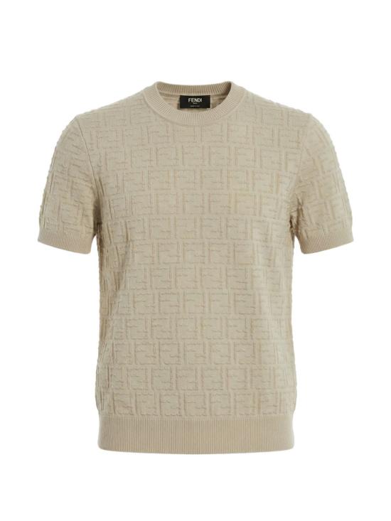 Textured Short-Sleeve Ff Selleria Sweater