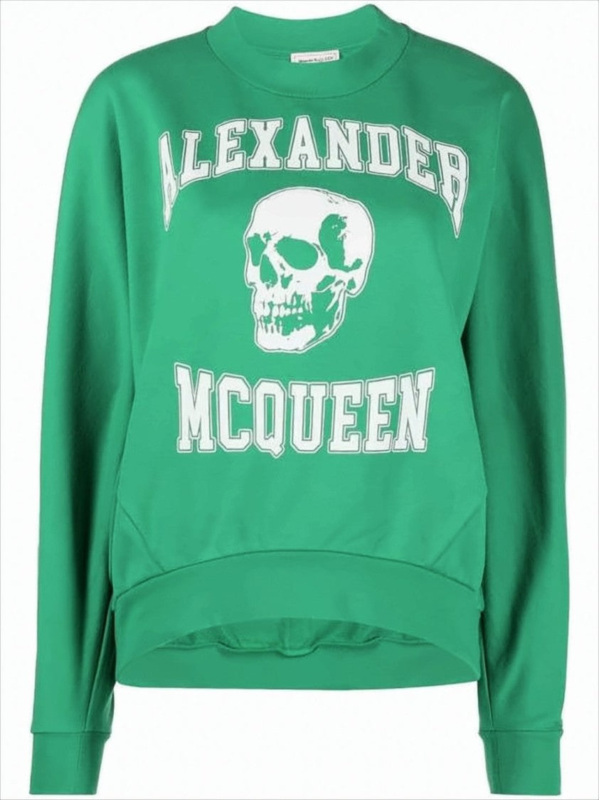 Long-Sleeve Graphic Sweatshirt with Ribbed Cuffs