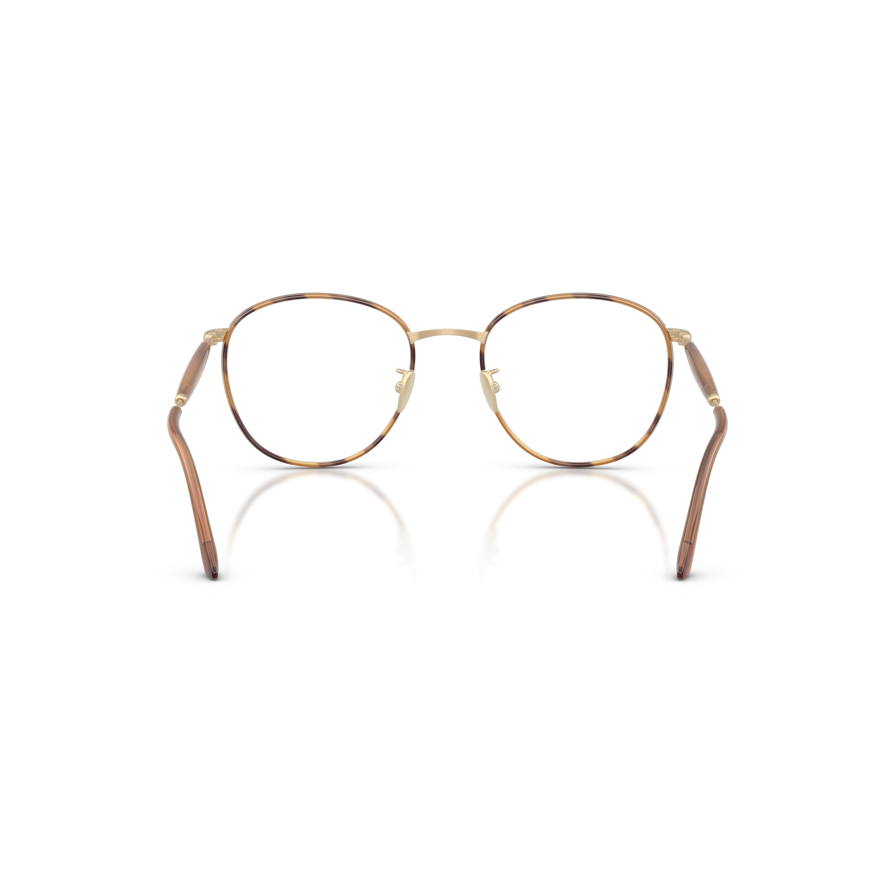 0ar5161j Thin Metal Frame Eyeglasses with Tortoiseshell Accents