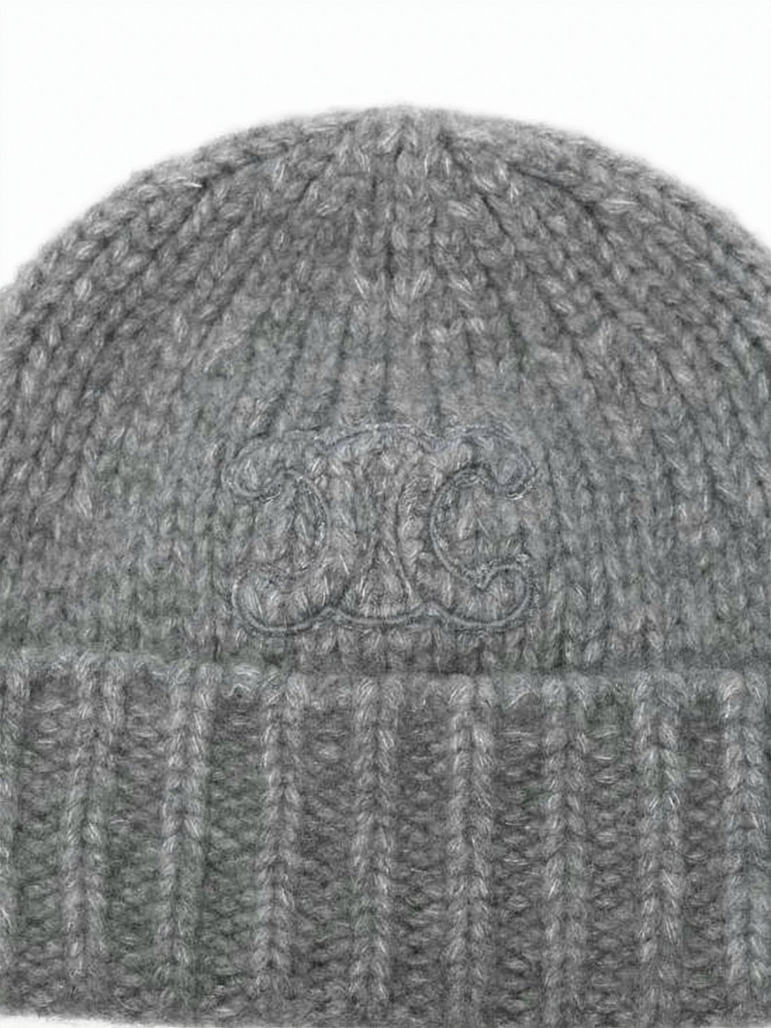 Ribbed Cashmere-Silk Blend Beanie