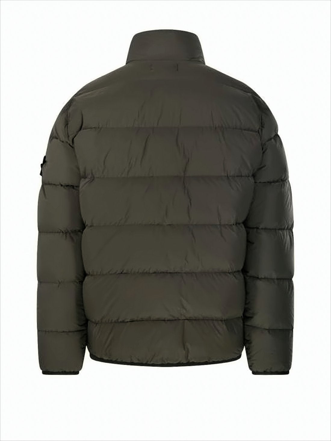 Quilted High-Collar Padded Jacket with Zippered Pockets